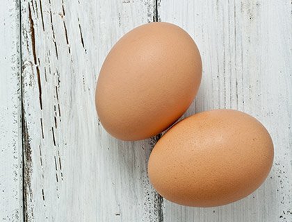 Gekochte Bio Eier